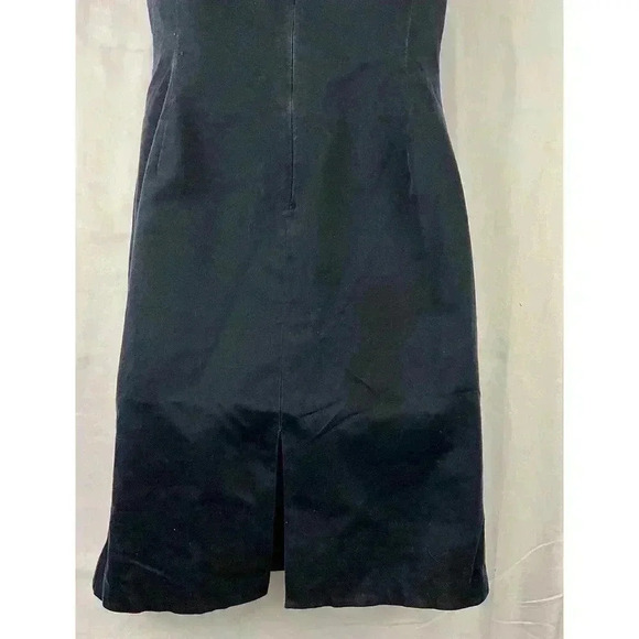 Tahari Dark Blue Sleeveless Sheath Dress Petite 10P - Picture 9 of 13
